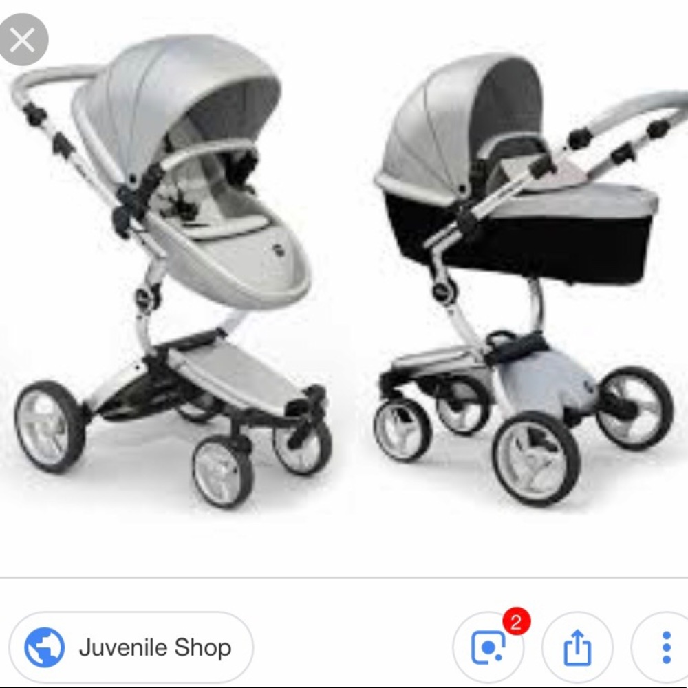 Mima Xari Aluminum Chassis Stroller in Argento
